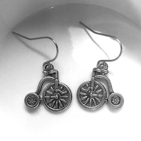 Jewelry Miniature Bicycle Bike Pennyfarthing Tricycle High Wheel